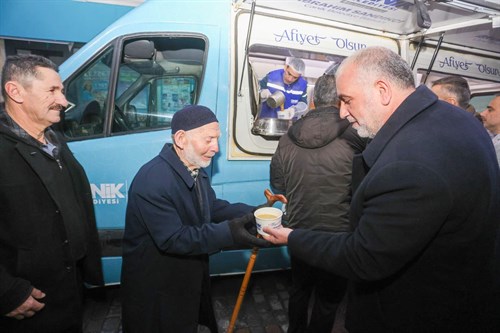 Başkan İbrahim Sandıkçı’dan Çorba İkramı